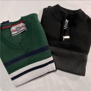 Faze 1 Boys V Neck and Quarter Zip Sweater Size 7
